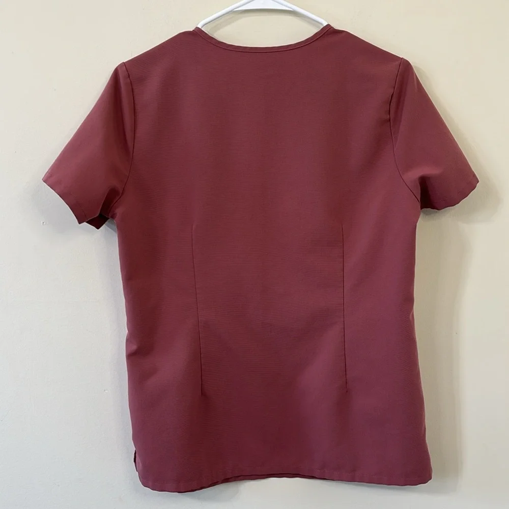 FIGS Catarina One-Pocket Scrub Top Mauve Size Small - Picture 8 of 10